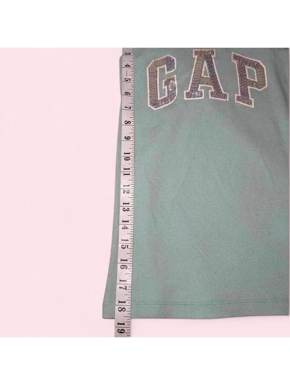 Y2K Light Blue Gap Sequin Tank Top Children’s 10-12 Years - Picture 4 of 6